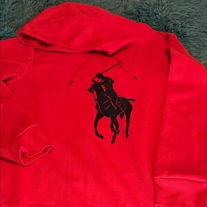 Red Polo Graphic Hoodie
